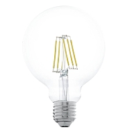Лампа светодиодная филаментная Eglo E27 6W 2700К прозрачная 11503 - купить онлайн в интернет-магазине Люстра-Тут (Санкт-Петербург) недорого