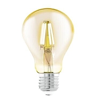 Лампа светодиодная филаментная Eglo E27 4W 2200К янтарь 11555 - купить онлайн в интернет-магазине Люстра-Тут (Санкт-Петербург) недорого