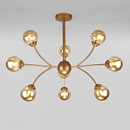 Подвесная люстра Eurosvet Astro 30179 матовое золото - купить онлайн в интернет-магазине Люстра-Тут (Санкт-Петербург) недорого