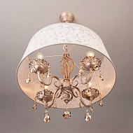 Подвесная люстра Eurosvet 10008/4 белый с золотом/тонированный хрусталь Strotskis Image 3