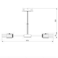 Потолочная светодиодная люстра Eurosvet Jet 90244/8 черный/золото Image 1