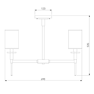 Подвесная люстра Eurosvet Brielle 60132/6 хром Image 1