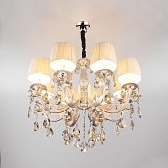 Подвесная люстра Eurosvet 10098/8 серебро/тонированный хрусталь Strotskis Image 1