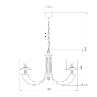 Подвесная люстра Eurosvet Licata 60099/8 перламутровое золото Image 1