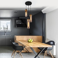 Подвесная люстра Eurosvet Airon 50180/3 янтарный Image 3