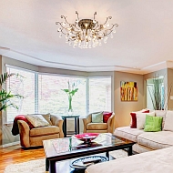 Потолочная люстра Eurosvet 10042/12 античная бронза/прозрачный хрусталь Image 3