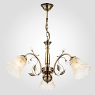 Подвесная люстра Eurosvet 30009/3 античная бронза - купить онлайн в интернет-магазине Люстра-Тут (Санкт-Петербург) недорого