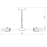 Потолочная светодиодная люстра Eurosvet Jet 90244/6 черный/золото Image 1