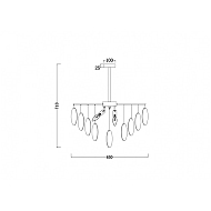 Подвесная люстра Freya Porto FR5104PL-06BS Image 1
