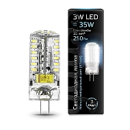 Лампа светодиодная Gauss G4 3W 4100K прозрачная 207707203 - купить онлайн в интернет-магазине Люстра-Тут (Санкт-Петербург) недорого