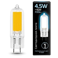 Лампа светодиодная Gauss G4 4.5W 4100K прозрачная 107807204 - купить онлайн в интернет-магазине Люстра-Тут (Санкт-Петербург) недорого