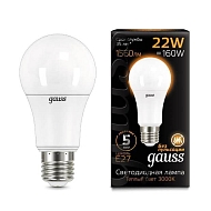 Лампа светодиодная Gauss E27 22W 3000К матовая 102502122 - купить онлайн в интернет-магазине Люстра-Тут (Санкт-Петербург) недорого