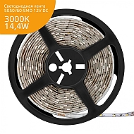 Светодиодная влагозащищенная лента Gauss 14,4W/m 60LED/m 5050SMD теплый белый 5M 356000114 - купить онлайн в интернет-магазине Люстра-Тут (Санкт-Петербург) недорого