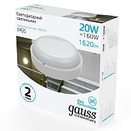 Настенно-потолочный светодиодный светильник Gauss Elementary 126411220 Image 3