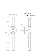 Подсветка для зеркал Maytoni Stelo MOD116WL-L7B3K Image 1
