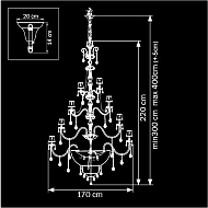 Подвесная люстра Osgona Nativo 715577 Image 2