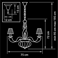 Подвесная люстра Osgona Alveare 702102 Image 1