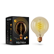 Лампа светодиодная диммируемая Voltega E27 4W 2000К прозрачная VG10-G95GE27warm4W-FB 7076 - купить онлайн в интернет-магазине Люстра-Тут (Санкт-Петербург) недорого