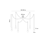 Подвесная люстра Arte Lamp Bender A4322SP-6BK Image 1