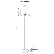 Торшер Arte Lamp Rodos A2589PN-1SS Image 2