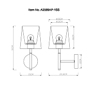 Бра Arte Lamp Rodos A2589AP-1SS Image 3