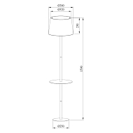 Торшер Arte Lamp Connor A2102PN-1WH Image 2