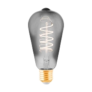 Лампа светодиодная Eglo E27 4W 2000K дымчатая 11874 - купить онлайн в интернет-магазине Люстра-Тут (Санкт-Петербург) недорого