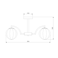 Потолочная люстра Eurosvet Оптима Eden 30178/5 латунь Image 1