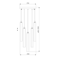 Подвесная люстра Eurosvet Lynn 50381/5 хром Image 1