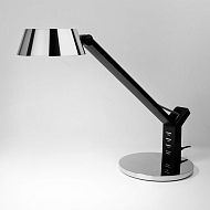 Настольная лампа Eurosvet Slink 80426/1 черный/серебро - купить онлайн в интернет-магазине Люстра-Тут (Санкт-Петербург) недорого