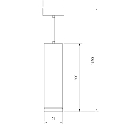 Подвесной светодиодный светильник Eurosvet Topper DLR023 12W 4200K хром матовый Image 1