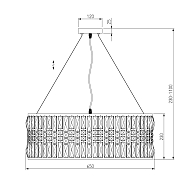 Подвесная люстра Eurosvet Lory 10125/8 хром/прозрачный хрусталь Strotskis Smart Image 1