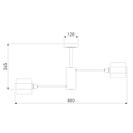 Потолочная люстра Eurosvet Arcada 70127/8 черный Image 1