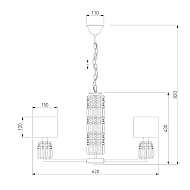 Подвесная люстра Eurosvet Zaffiro 10099/5 хром Image 1