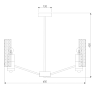 Потолочная люстра Eurosvet Grino 70139/6 никель Image 1