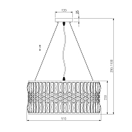 Подвесная люстра Eurosvet Lory 10125/5 золото/прозрачный хрусталь Strotskis Smart Image 1