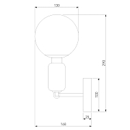 Бра Eurosvet Bubble 50251/1 латунь Image 1