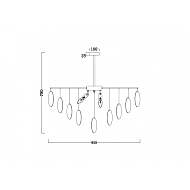 Подвесная люстра Freya Porto FR5104PL-08BS Image 1