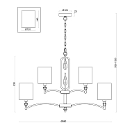 Подвесная люстра Freya Riverside FR1007PL-12BS Image 1