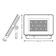 Прожектор светодиодный Gauss Qplus 400W 6500К 690511400L Image 1