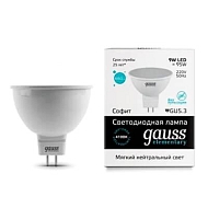 Лампа светодиодная Gauss GU5.3 9W 4100K матовая 13529 - купить онлайн в интернет-магазине Люстра-Тут (Санкт-Петербург) недорого
