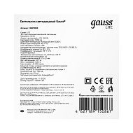 Настенно-потолочный светодиодный светильник Gauss Lite 126418320 Image 2