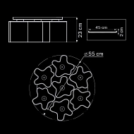 Потолочная люстра Lightstar Nubi Ondoso 802071 Image 1