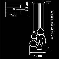 Подвесная люстра Lightstar Pentola 803060 Image 1