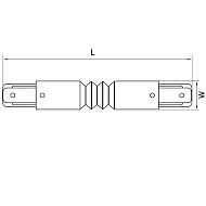 Коннектор гибкий Lightstar Barra 502157 Image 1