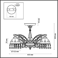 Потолочная люстра Lumion Avifa 2989/5C Image 2