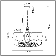 Подвесная люстра Lumion Nubbiana 3503/5 Image 2