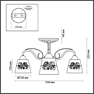 Потолочная люстра Lumion Veva 3003/3C Image 2