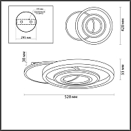 Потолочный светодиодный светильник Lumion Ledio 4504/85CL Image 3