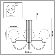 Потолочная люстра Lumion Ilona 3708/3C Image 3
